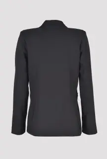 Dark Brown Oversized Blazer back view