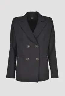 Dark Brown Oversized Blazer front view