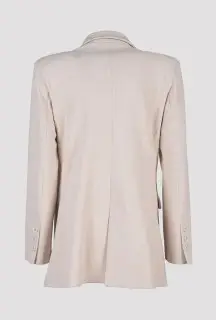 Blazer Oversize Latte vista posteriore