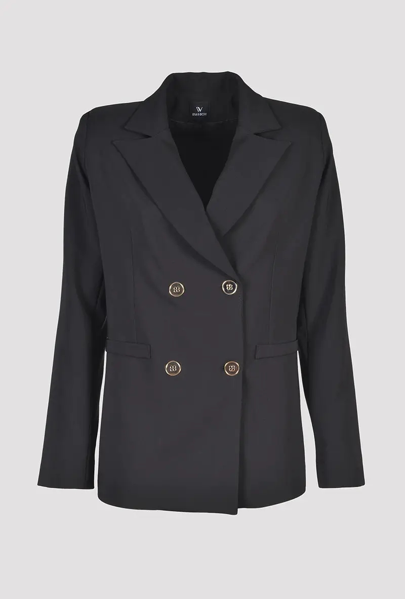 Dark Brown Oversized Blazer front view