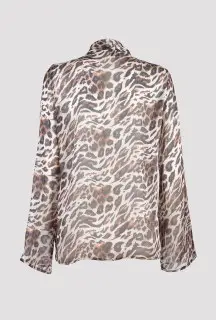 Blusa Leopardata vista posteriore