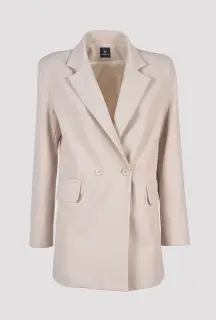Blazer Oversize Latte vista frontale