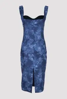 Women's sheath dress back view